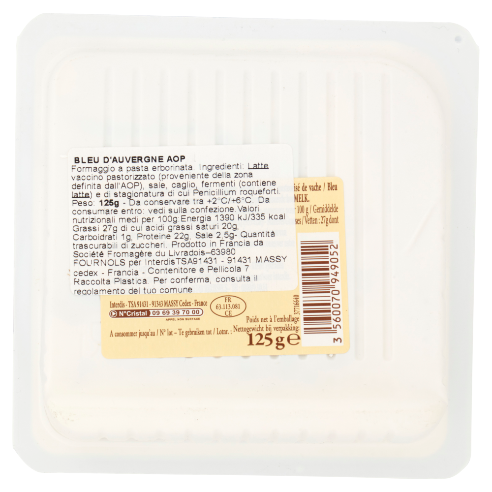 Reflets de France Bleu d'Auvergne AOP 125 g
