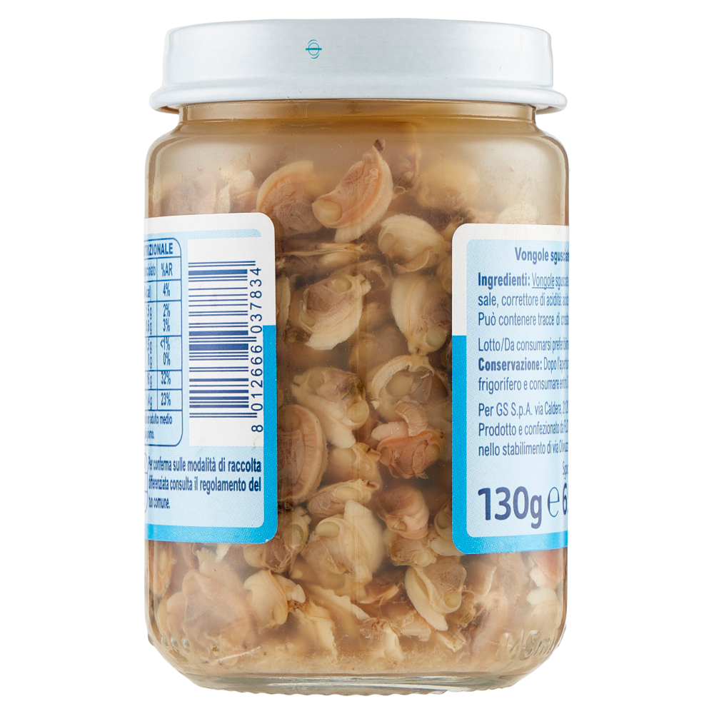 Carrefour Classic Vongole Sgusciate al Naturale 130 g