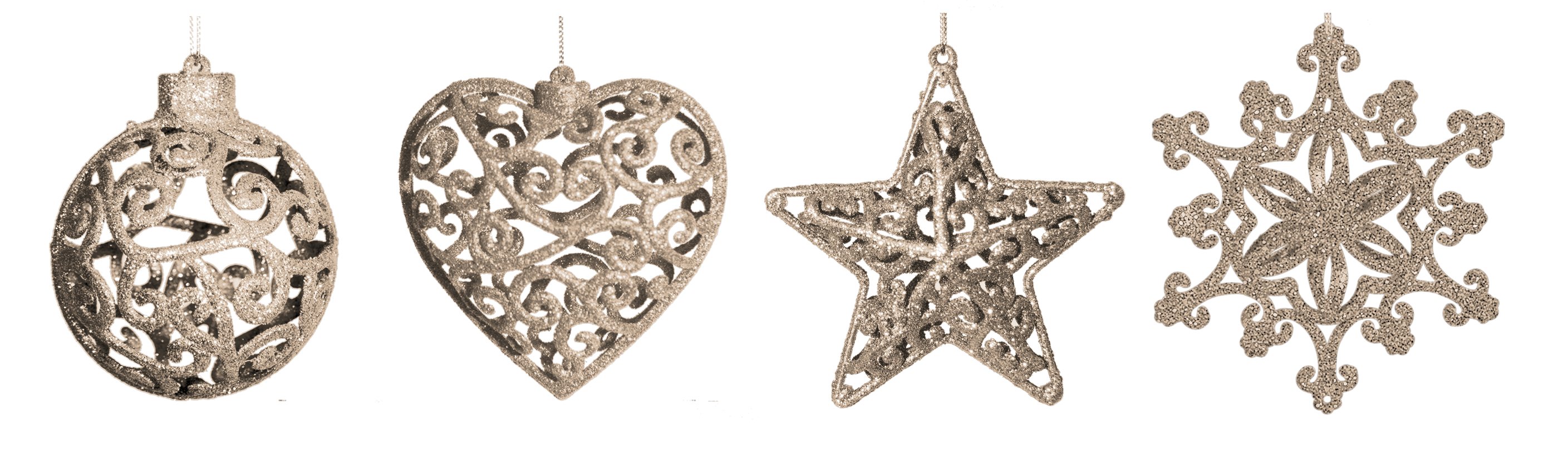 Giocoplast Addobbo 3D Champagne 8 cm