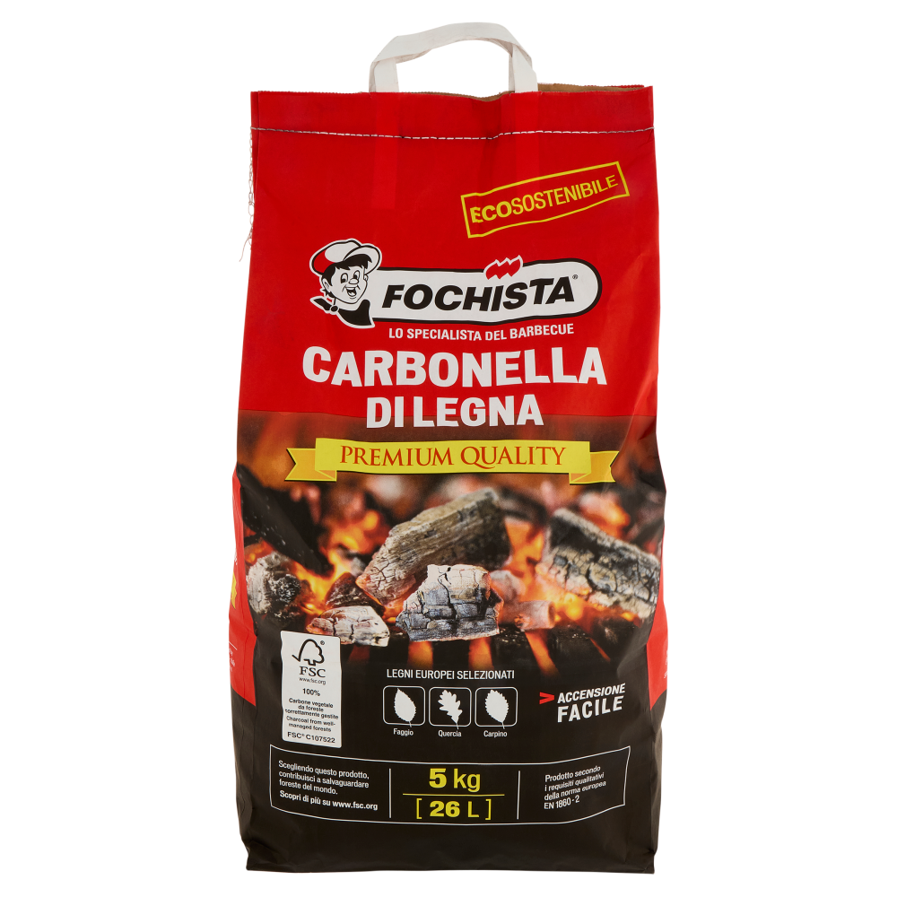 Fochista Carbonella di Legna Premium Quality 5 kg