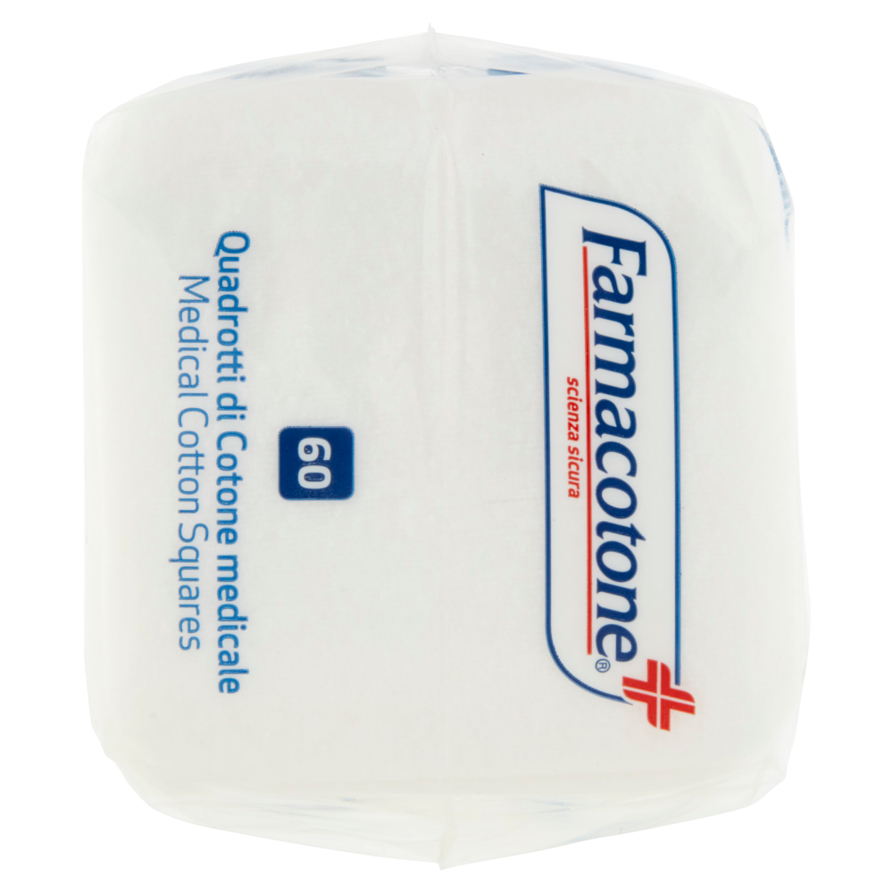 Farmacotone Quadrotti di Cotone medicale 75x75mm 60 pz