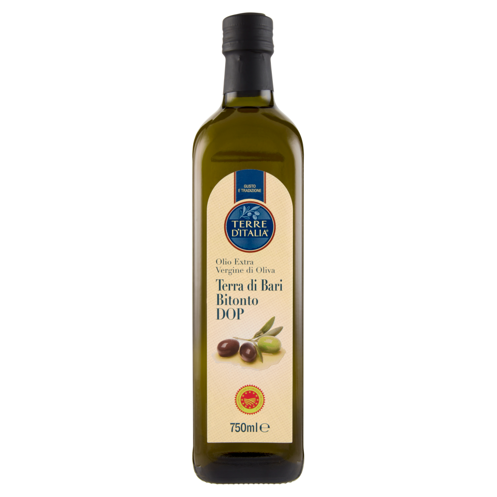 Terre d'Italia Olio Extra Vergine di Oliva Terra di Bari Bitonto DOP 750 ml