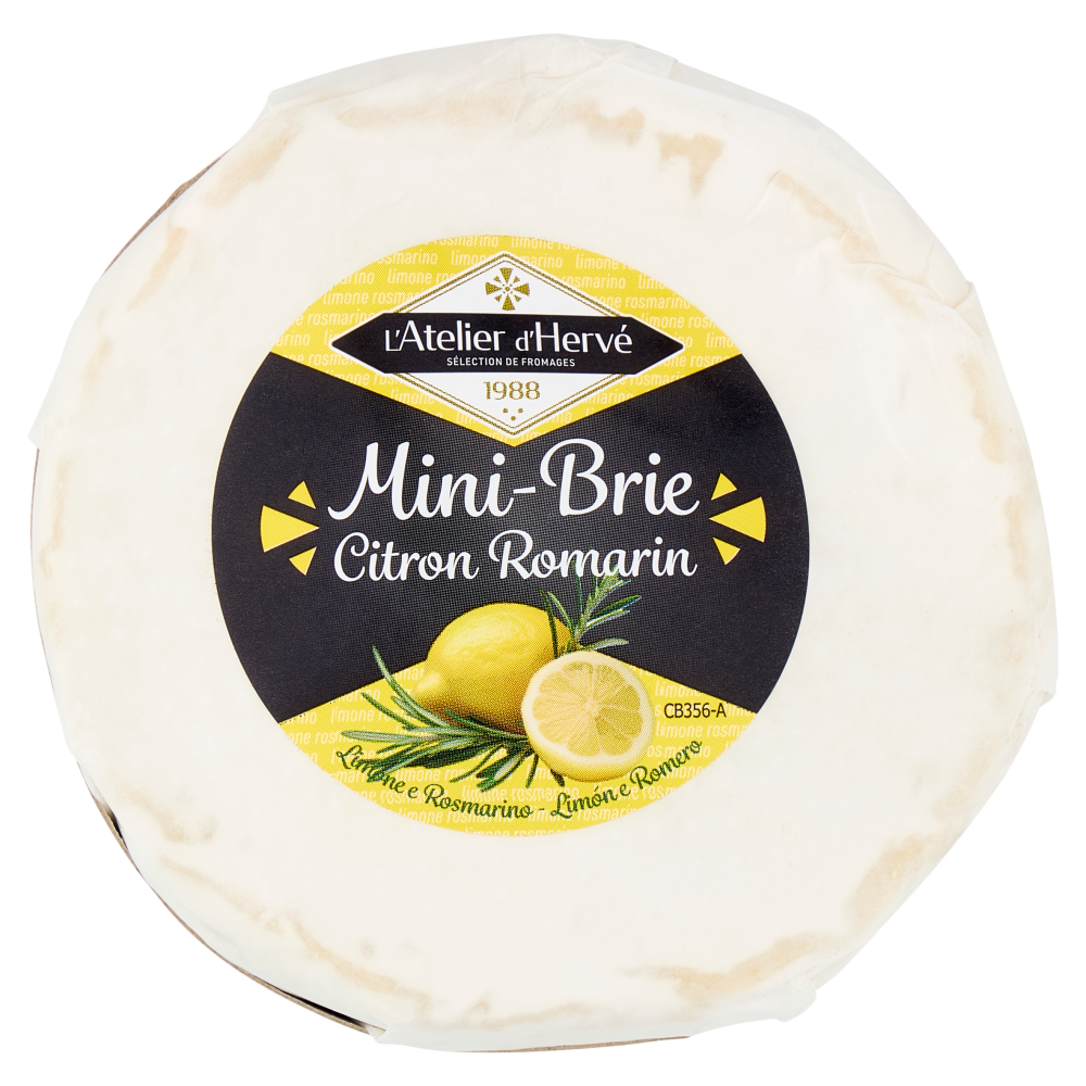 L'Atelier d'Hervé Mini-Brie Citron Romarin 135 g