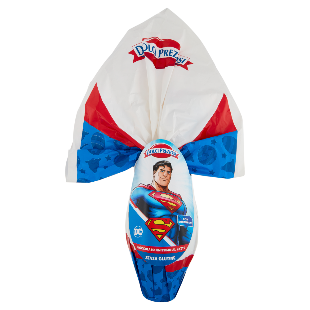 Dolci Preziosi Uovo Cioccolato Finissimo al Latte Superman 240 g