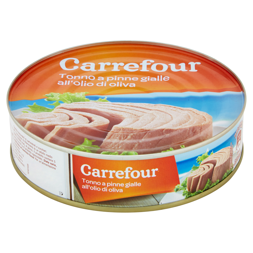 Carrefour Tonno a pinne gialle all'olio di oliva 500 g