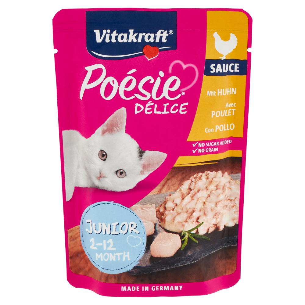 Vitakraft Po&eacute;sie D&eacute;lice Sauce con Pollo Junior 85 g