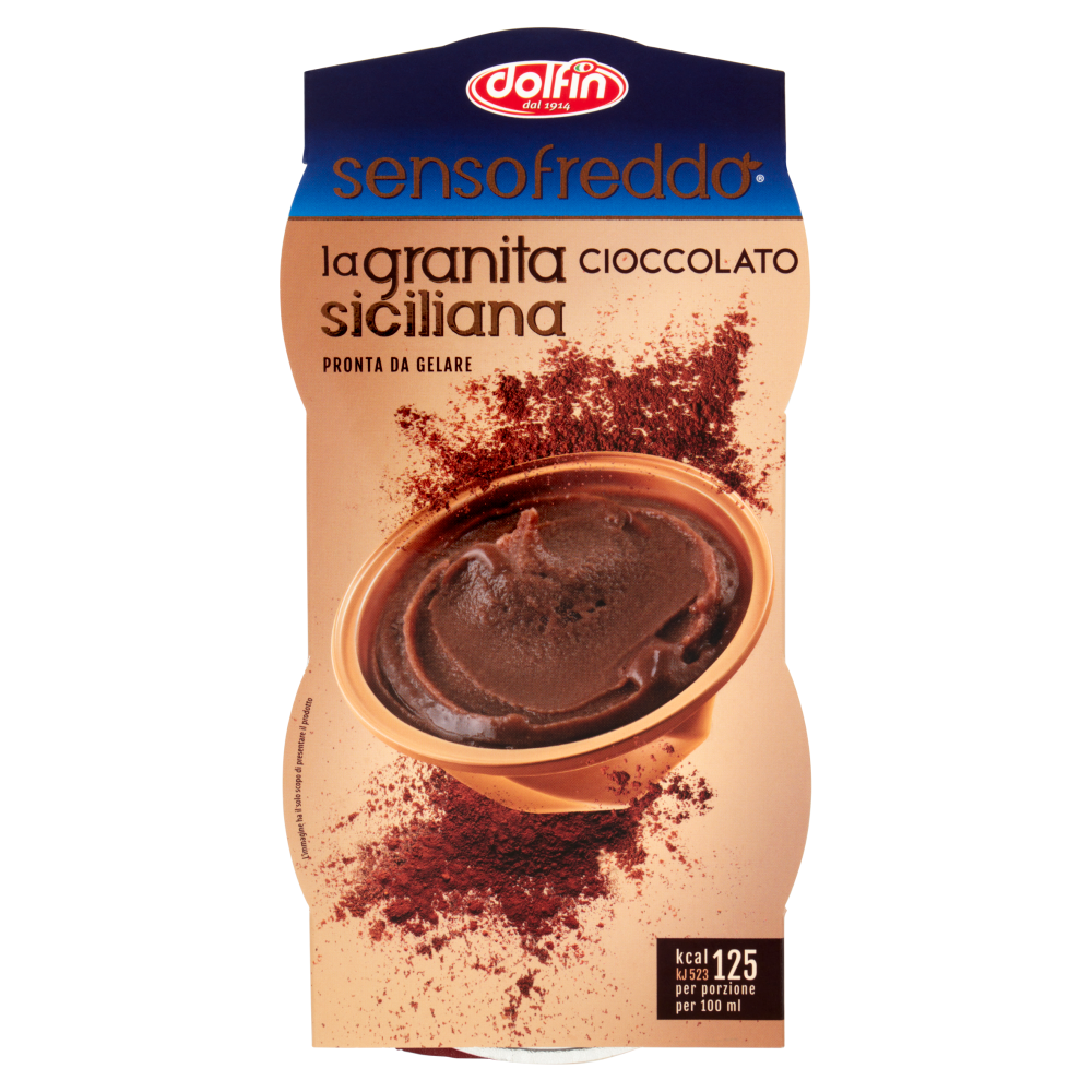 dolfin sensofreddo la granita siciliana Cioccolato 2 x 100 ml