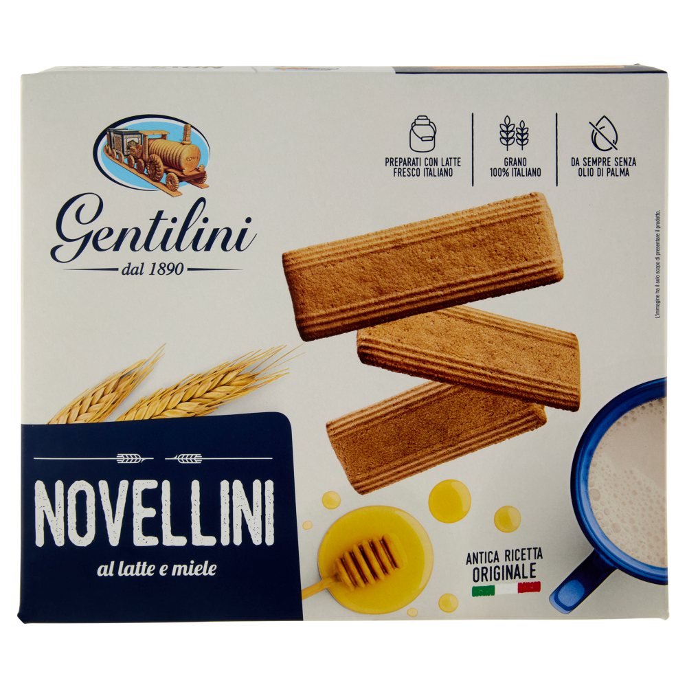 Gentilini Novellini al latte e miele 2 x 250 g