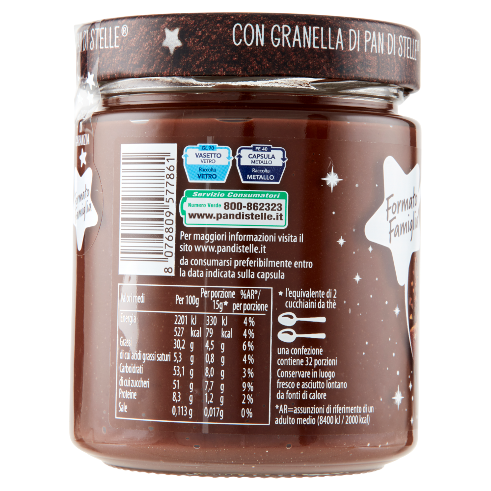 Pan di Stelle Crema alle nocciole e cacao 480g Carrefour