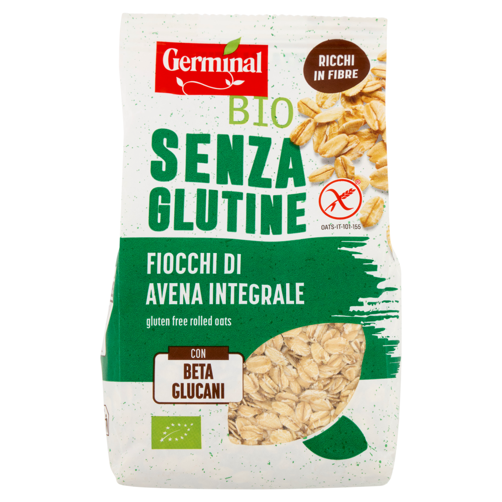 Germinal Bio Senza Glutine Fiocchi di Avena Integrale 300 g