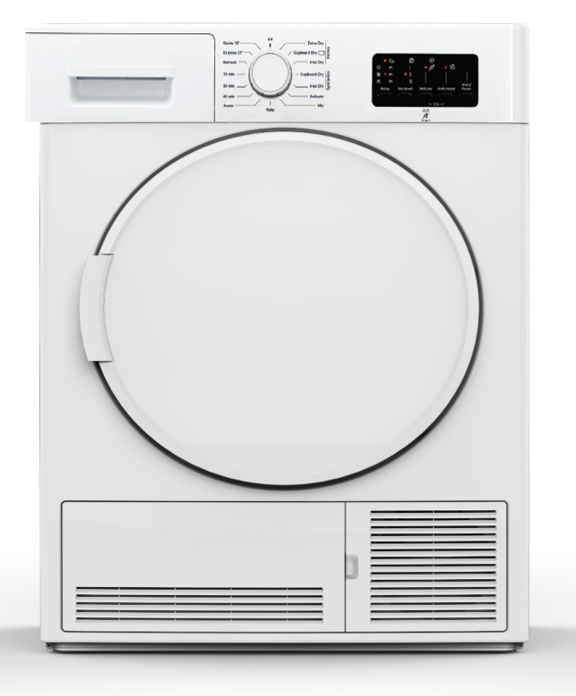 Akai ASC83V asciugatrice Libera installazione Caricamento frontale 8 kg Bianco