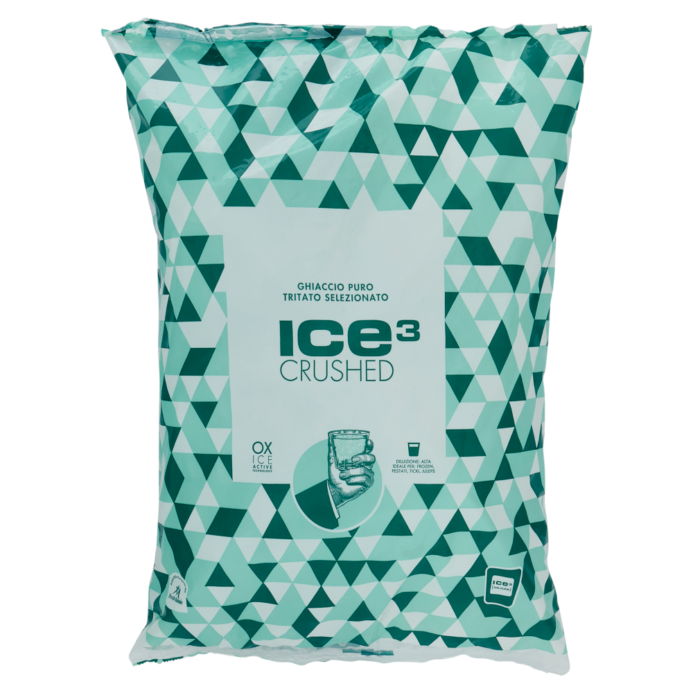 ice cube Ice&sup3; Crushed Ghiaccio Puro Tritato Selezionato 2 kg