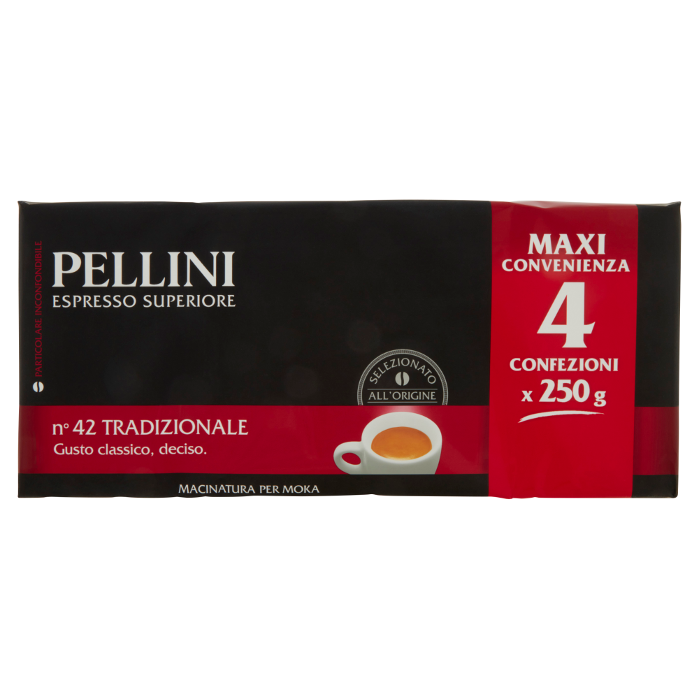 Pellini Espresso Superiore n&deg;42 Tradizionale 4 x 250 g