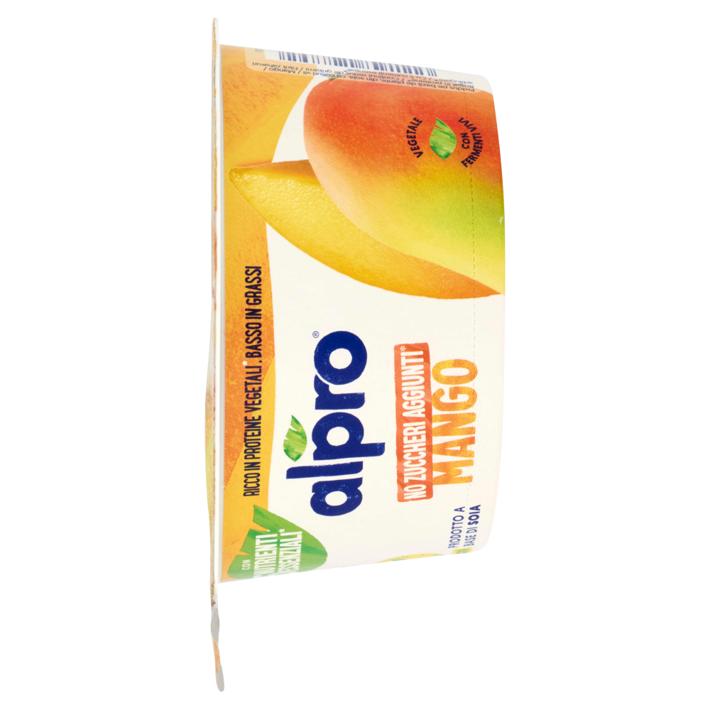 ALPRO Alternativa Vegetale allo Yogurt, Gusto Mango, Senza Lattosio, Senza Conservanti, 135g
