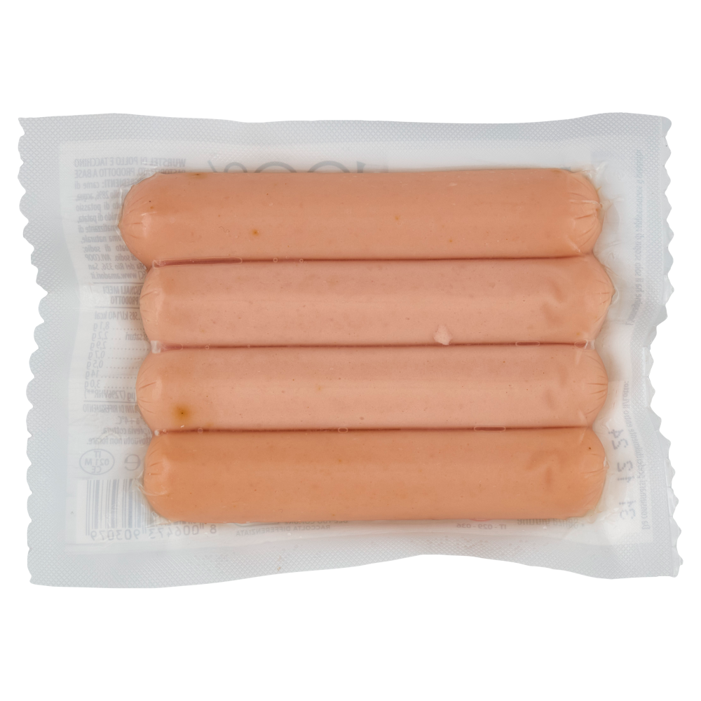 Amadori Qualit&agrave; 10+ Wurstel di Pollo e Tacchino 100 g