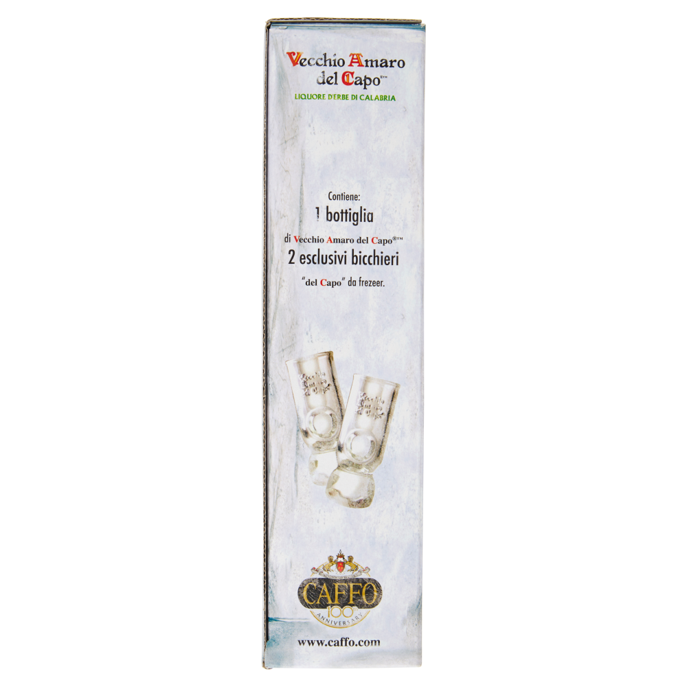 Caffo Vecchio Amaro del Capo 70 cl Confezione con 2 bicchieri
