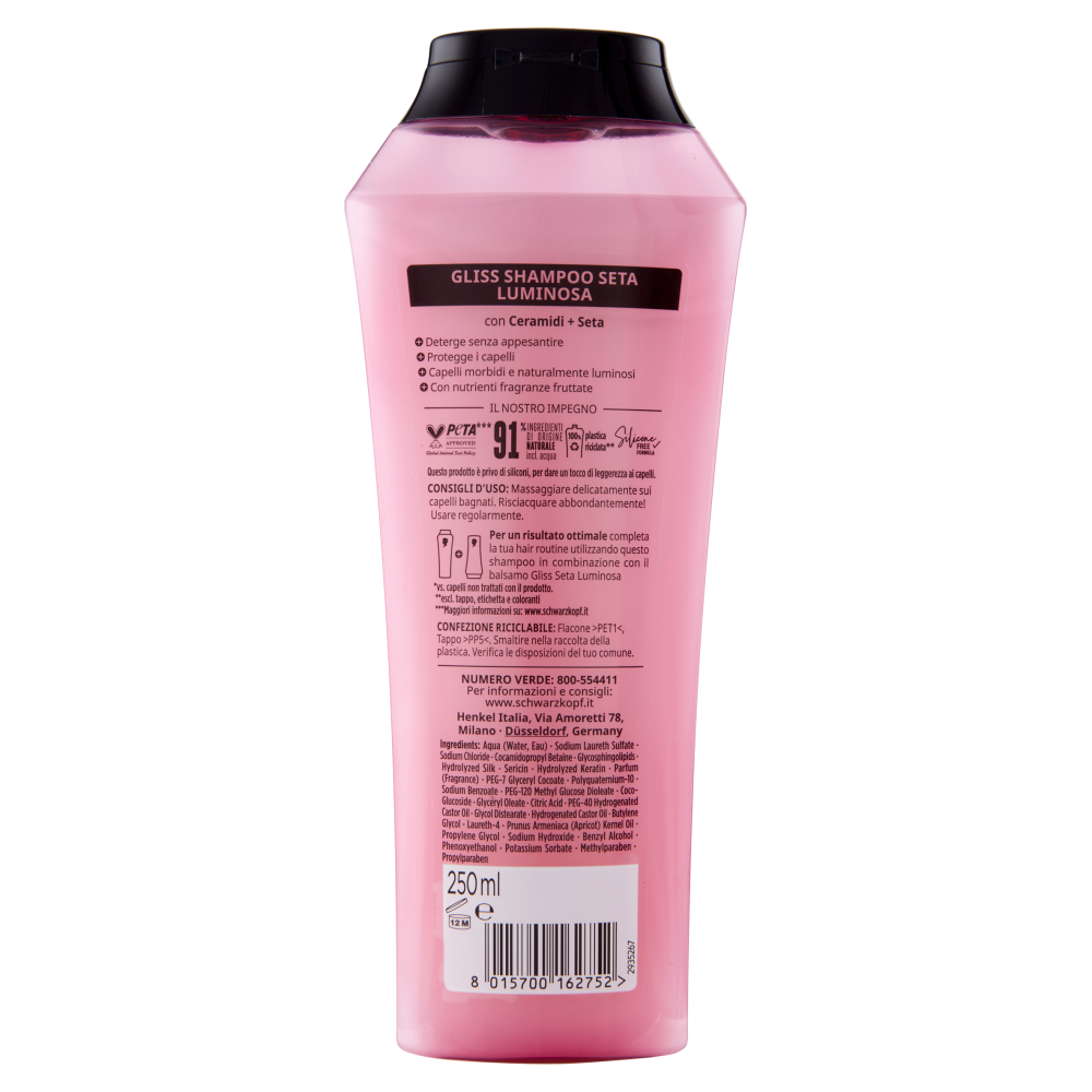 Gliss Seta Luminosa Shampoo Illuminante 250 ml