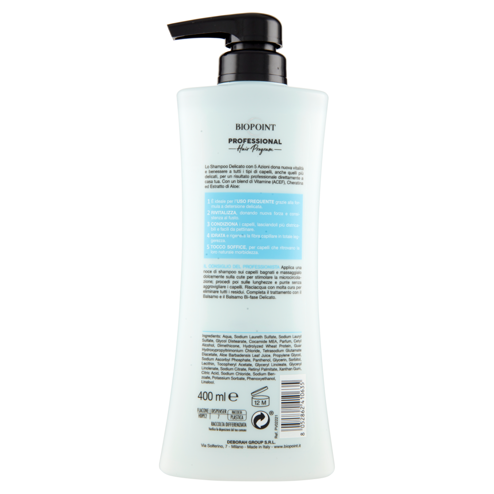 Biopoint Professional Hair Program Shampoo Delicato 400 ml