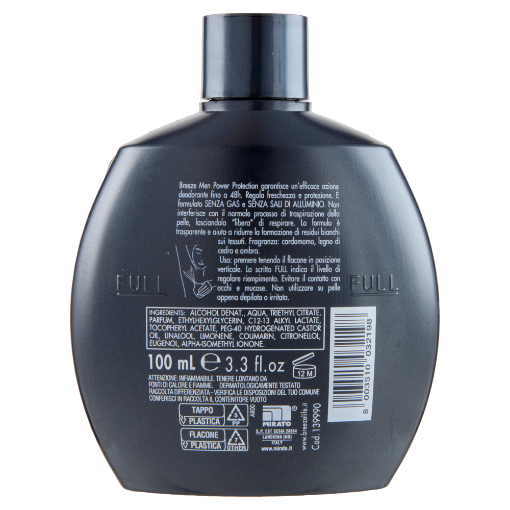 Breeze Men Power Protection Deodorante Profumato 100 mL