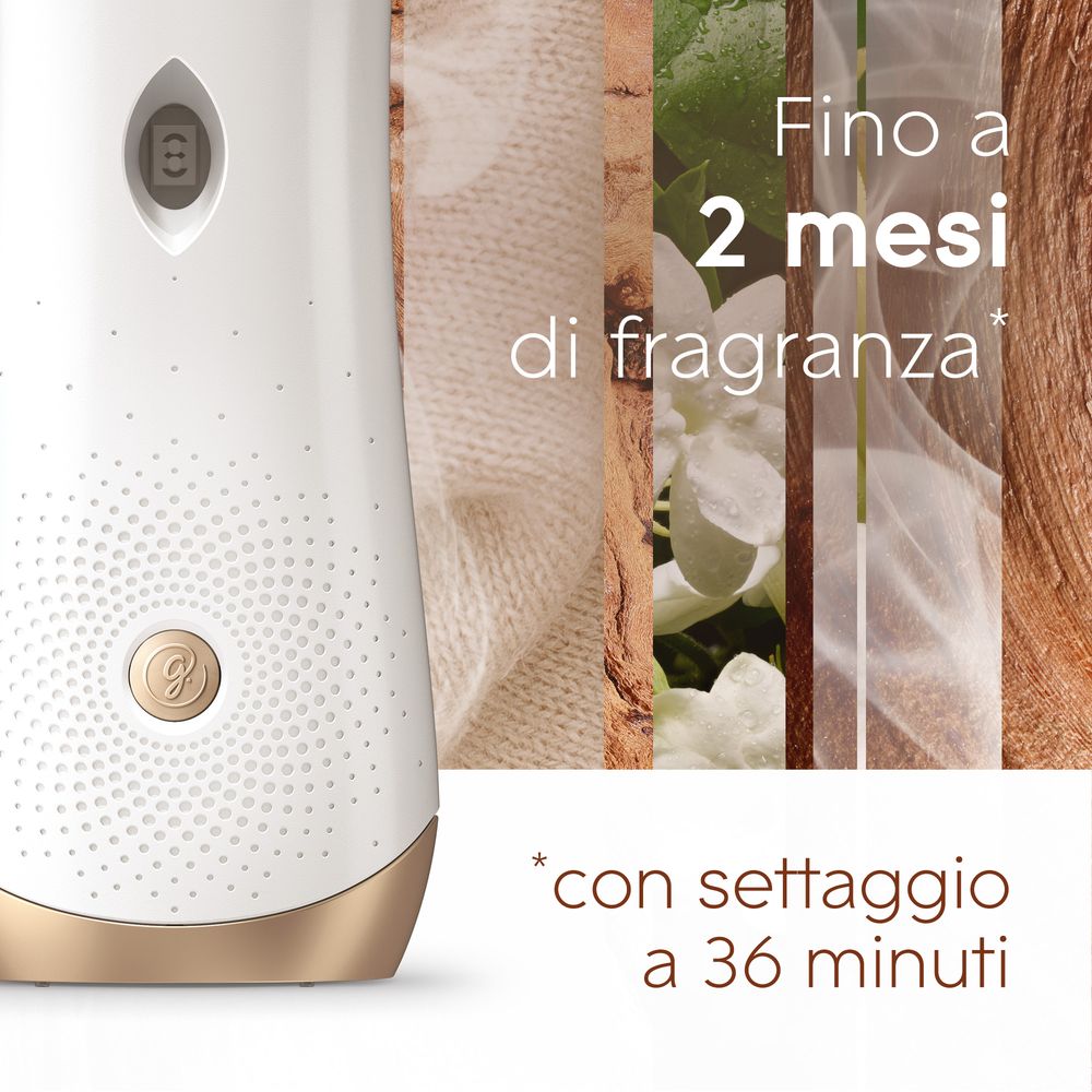 Glade Automatic Spray, Profumatore per Ambienti, Fragranza Gelsomino e Sandalo di Bali, Diffusore da 269 ml