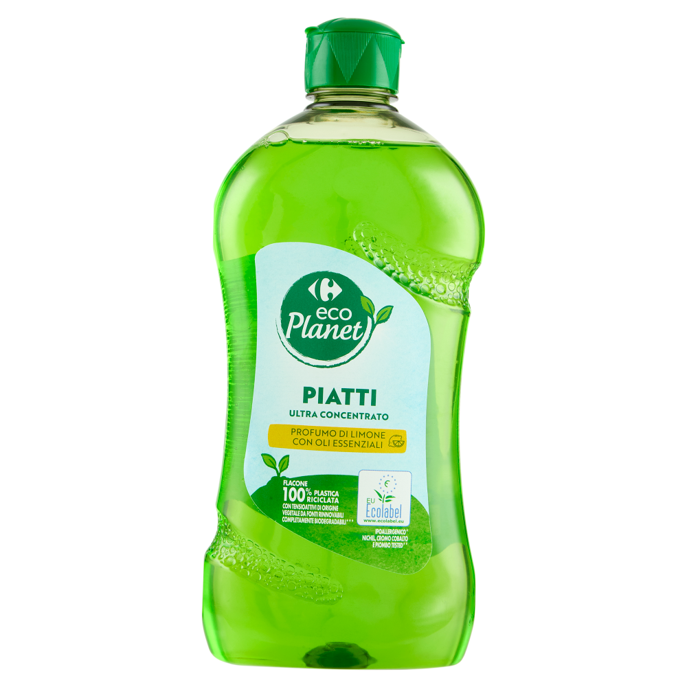 Carrefour eco Planet Piatti Ultra Concentrato Profumo di Limone con Oli Essenziali 500 ml