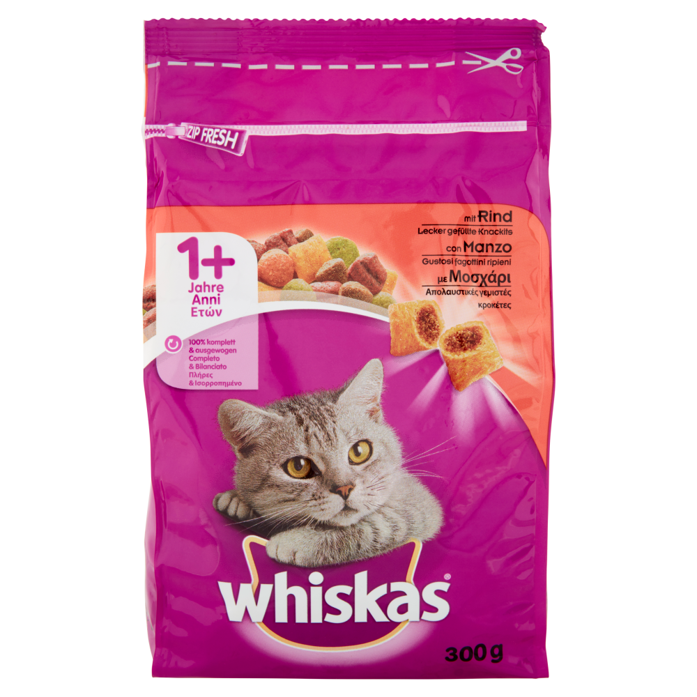 whiskas 1+ Anni con Manzo 300 g