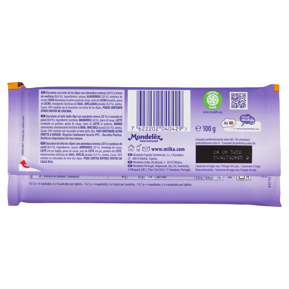 Milka Mandorlato - 100g