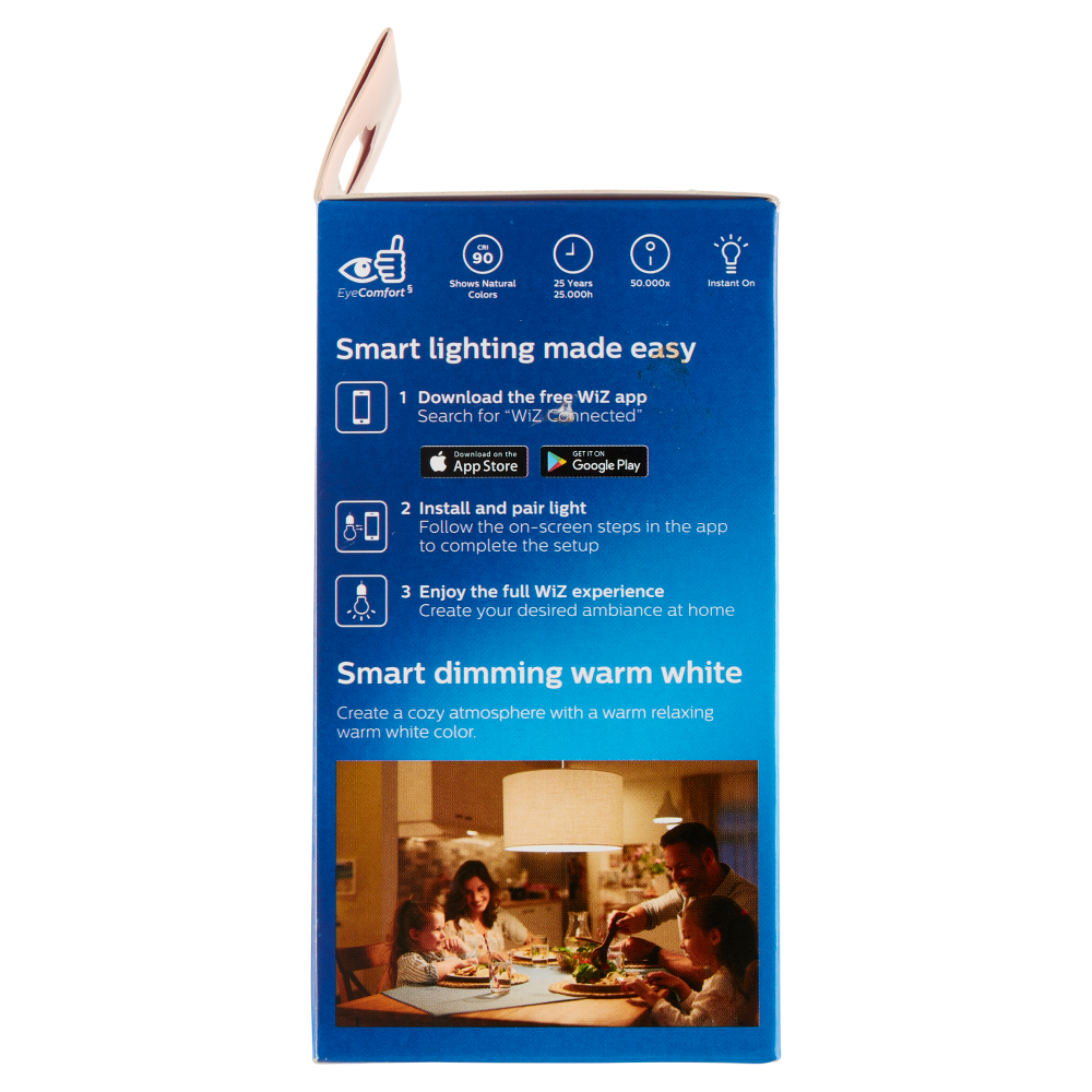 Philips Smart DIM Goccia Smerigliata 60W E27