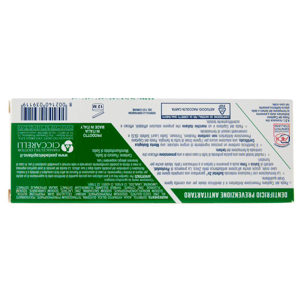 Pasta del Capitano Antitartaro 75 ML