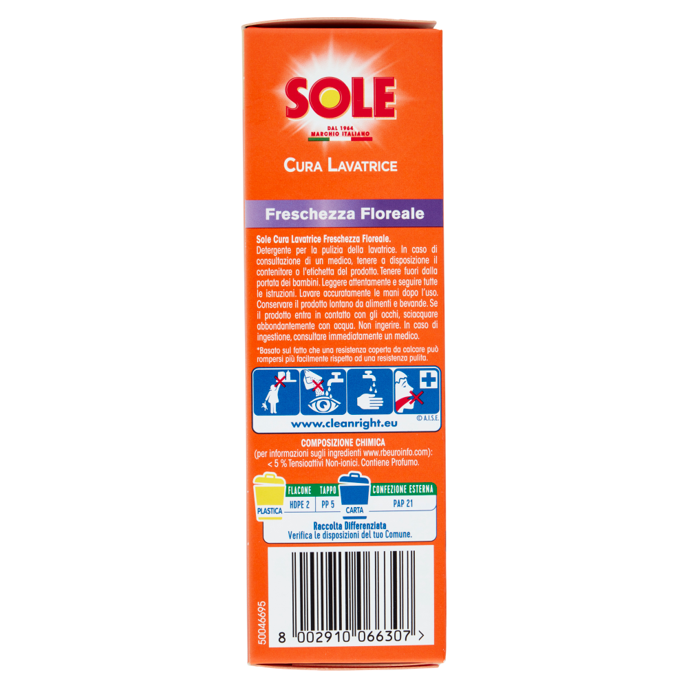 Sole Freschezza Floreale Cura Lavatrice 250 ml