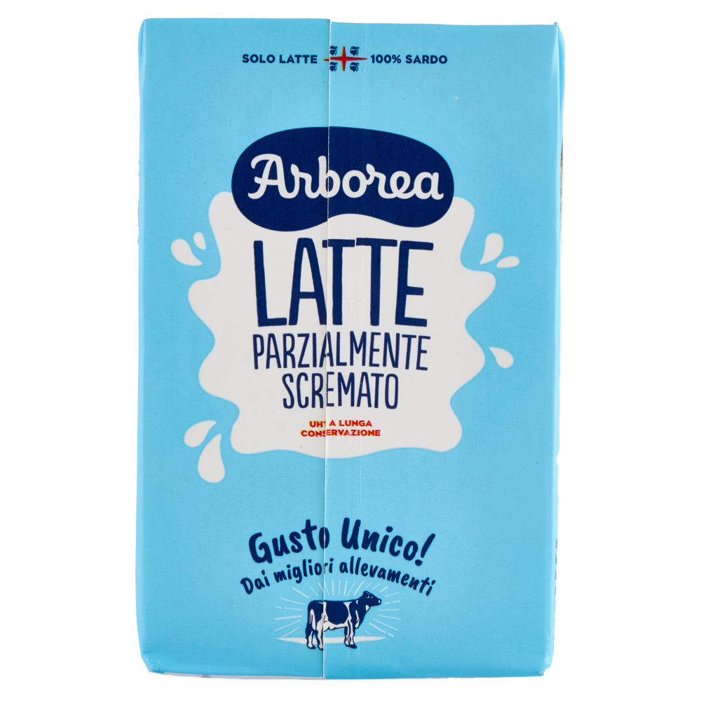 Arborea Latte Parzialmente Scremato UHT a Lunga Conservazione 500 ml