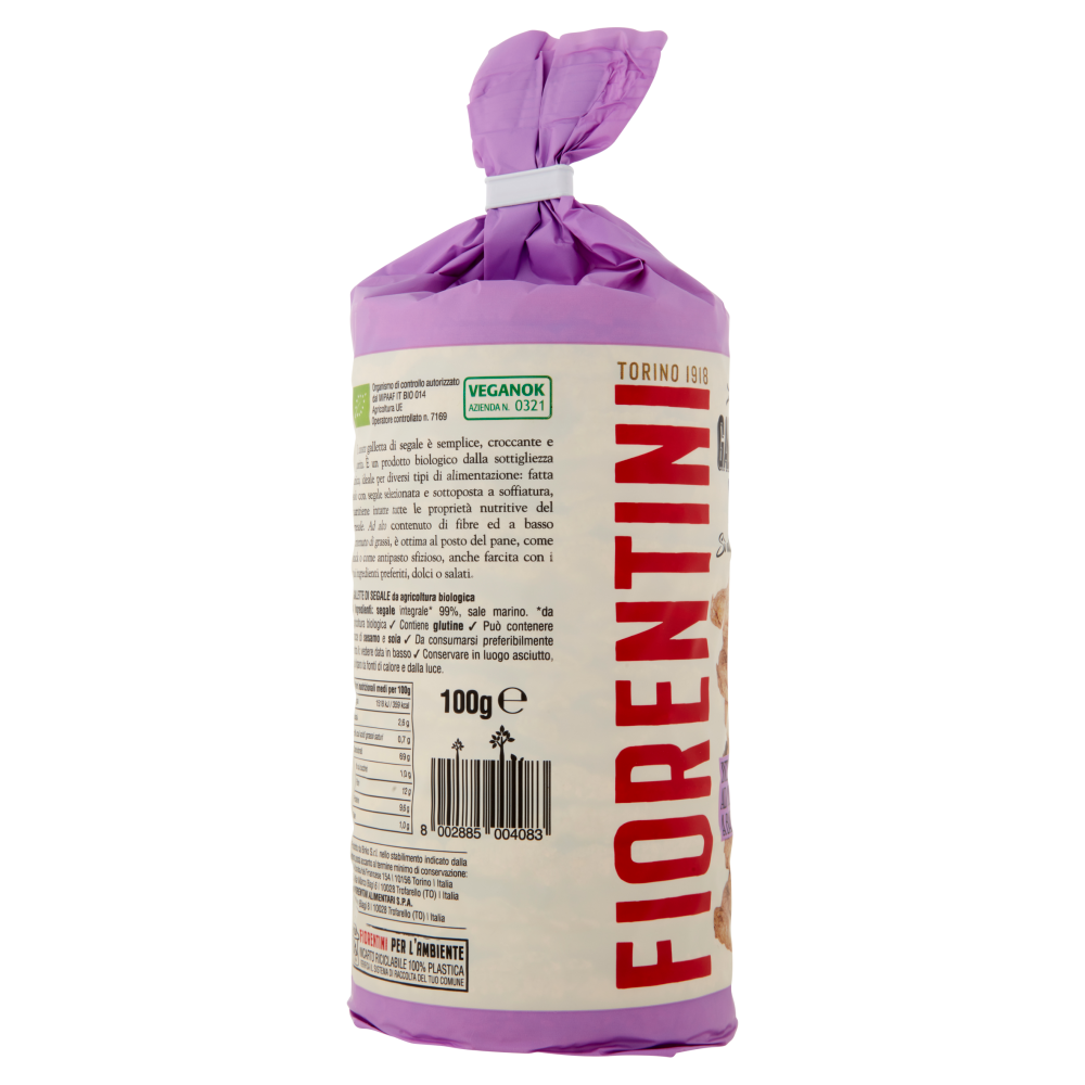 Fiorentini le Originali Gallette Bio di Segale 100 g