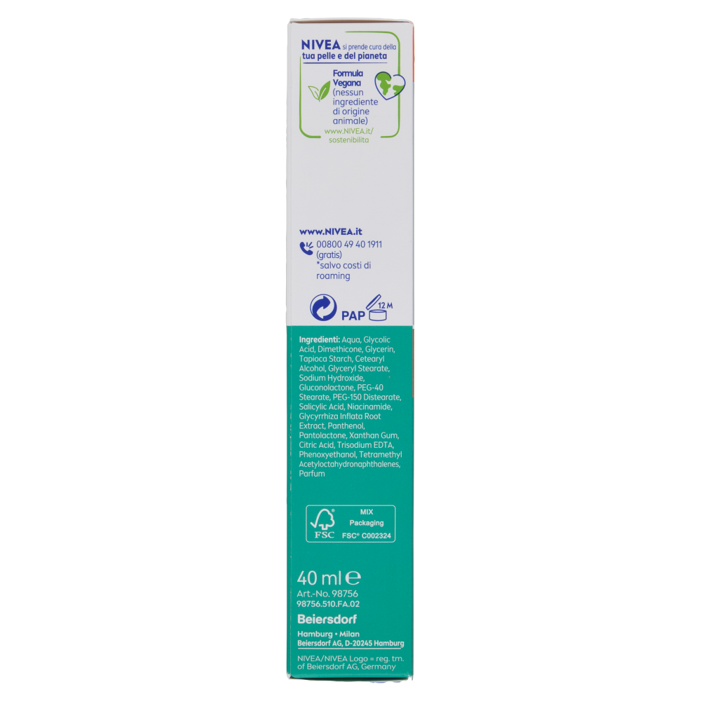 Nivea Derma Skin Clear Peeling Esfoliante Notte 40 ml