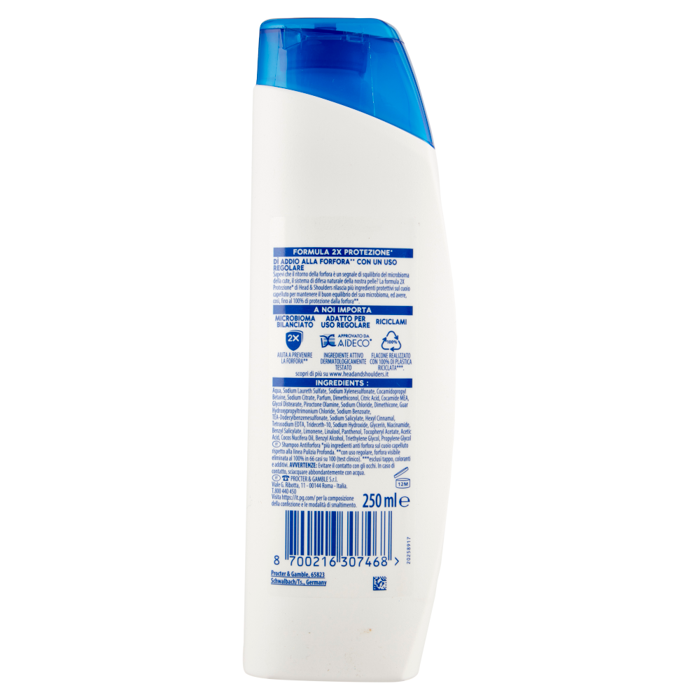 Head & Shoulders Shampoo Antiforfora Idratazione Profonda 250 ml