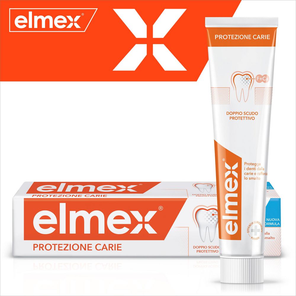 elmex dentifricio Protezione Carie doppio scudo protettivo 75 ml
