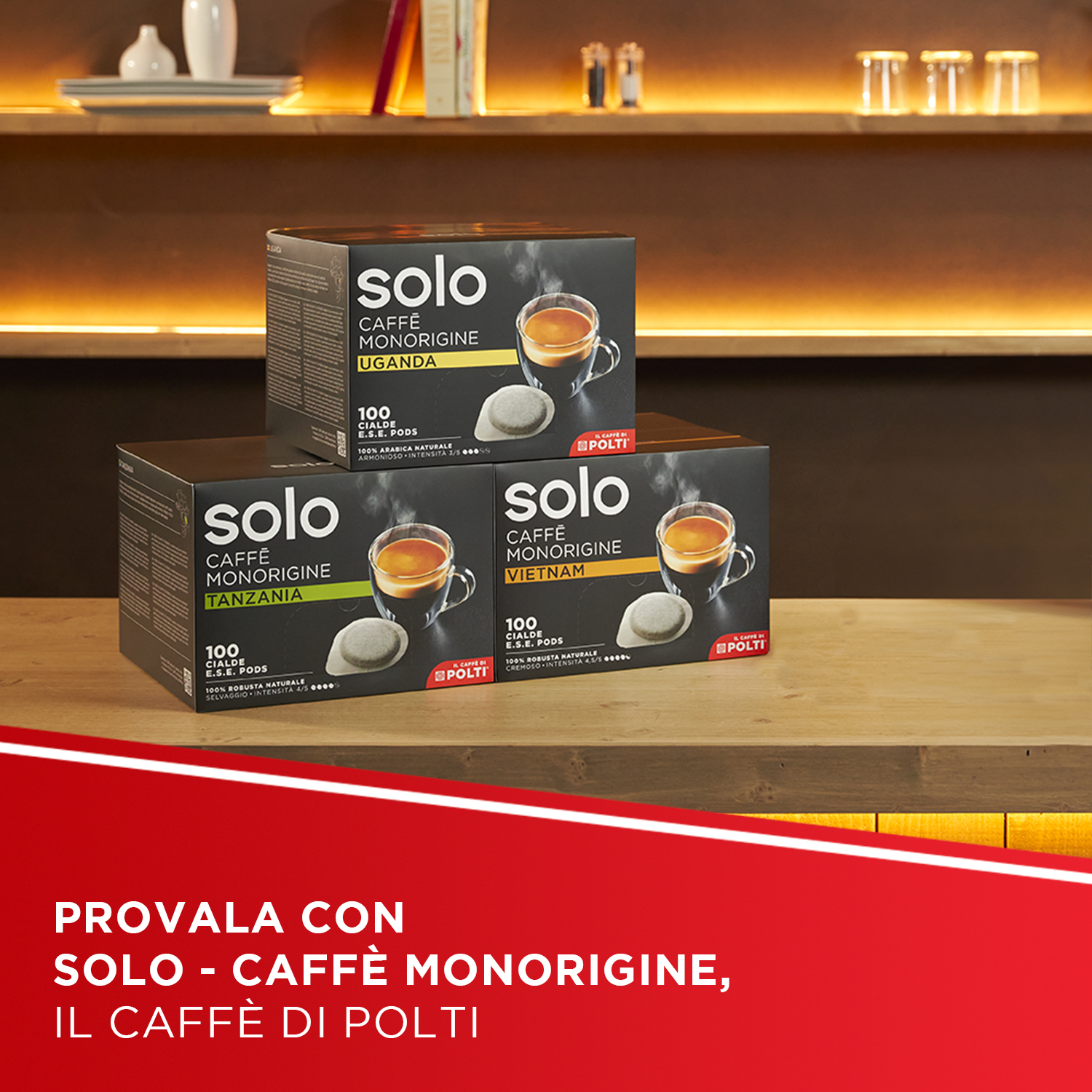 Polti Coffea S18B, macchina da caff&egrave; a cialde E.S.E. da 44 m con espulsione automatica delle cialde nell'apposito cassetto, serbatoio removibile da 0,85 l