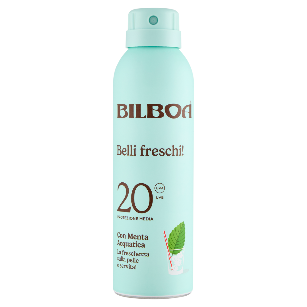 Bilboa Belli freschi! 20 Protezione Media con Menta Acquatica 150 ml