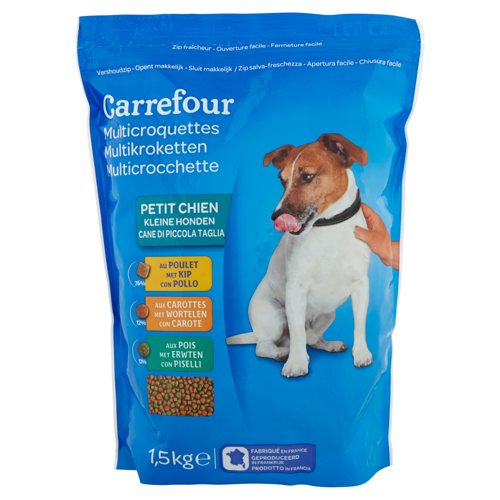 Carrefour Cane di Piccola Taglia Multicrocchette 1,5 kg