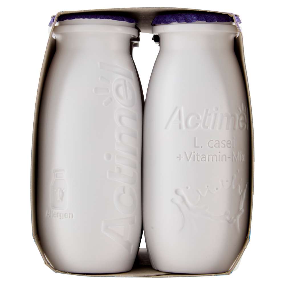 ACTIMEL, Yogurt da Bere con Vit B6 e D per il Sistema Immunitario, gusto Ribes Nero-Acai, 6X100G