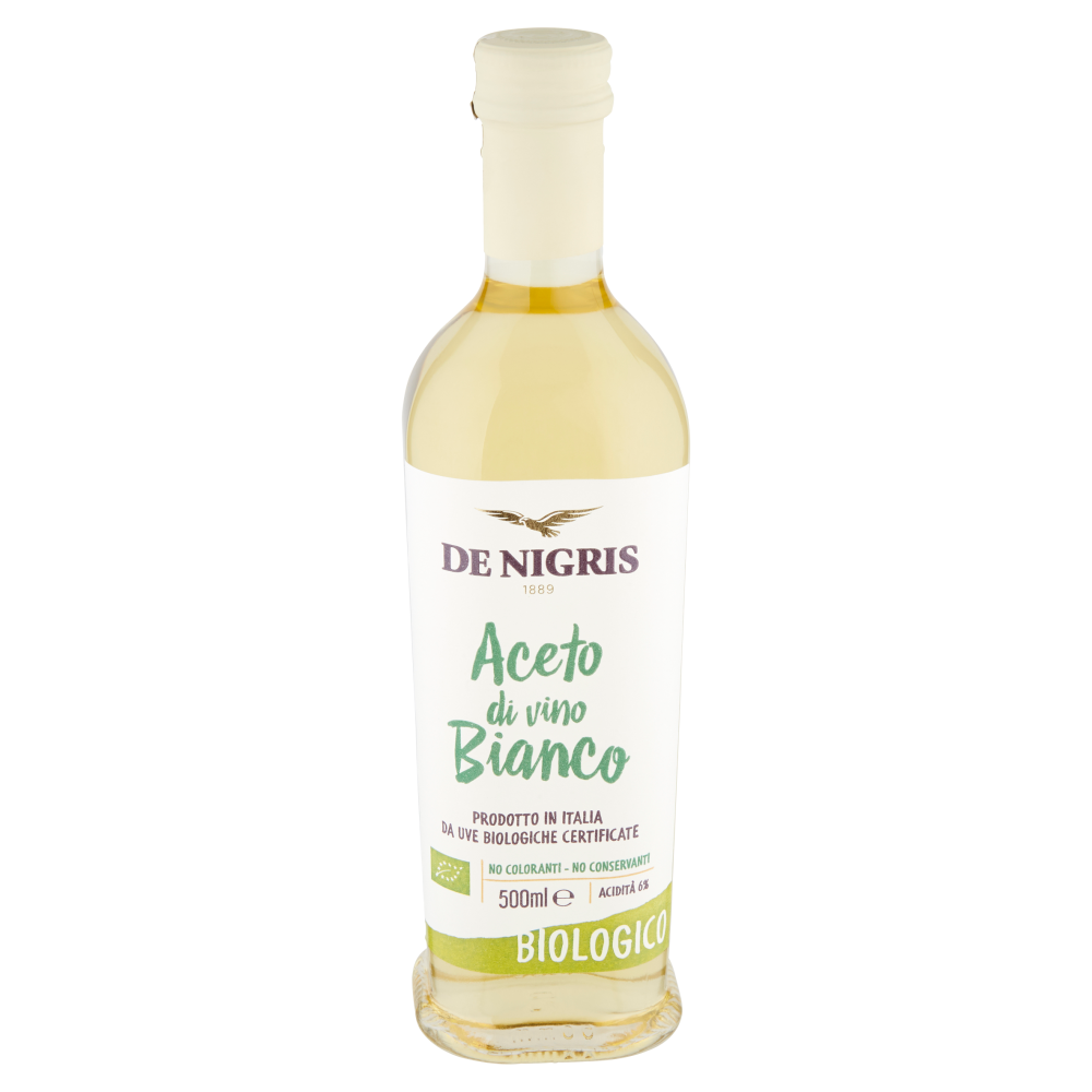 De Nigris Aceto di vino Bianco Biologico 500 ml