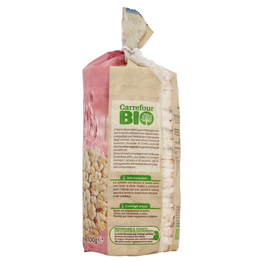 Carrefour Bio Gallette con Crusca di Avena 100 g