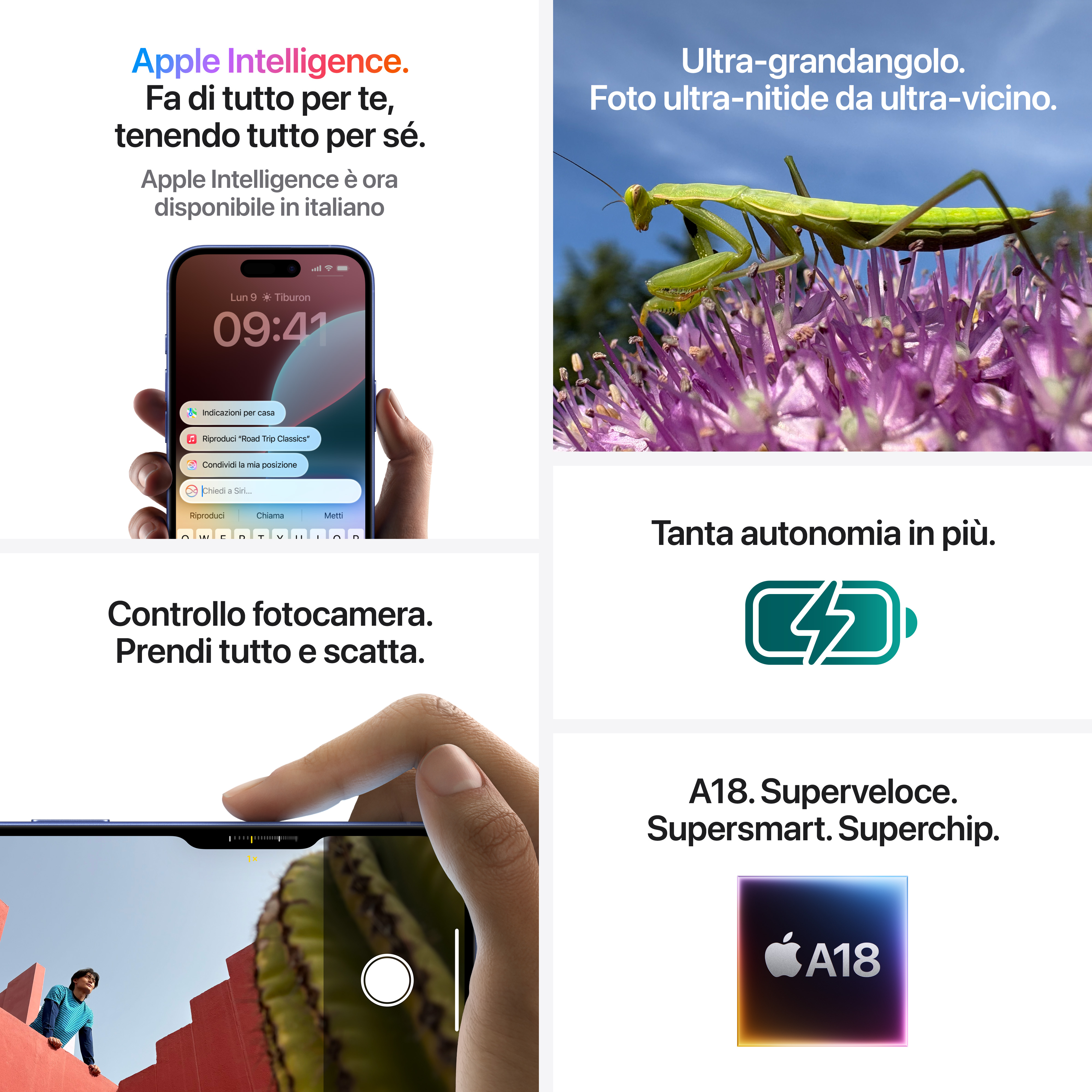 Apple iPhone 16 128GB Verde acqua