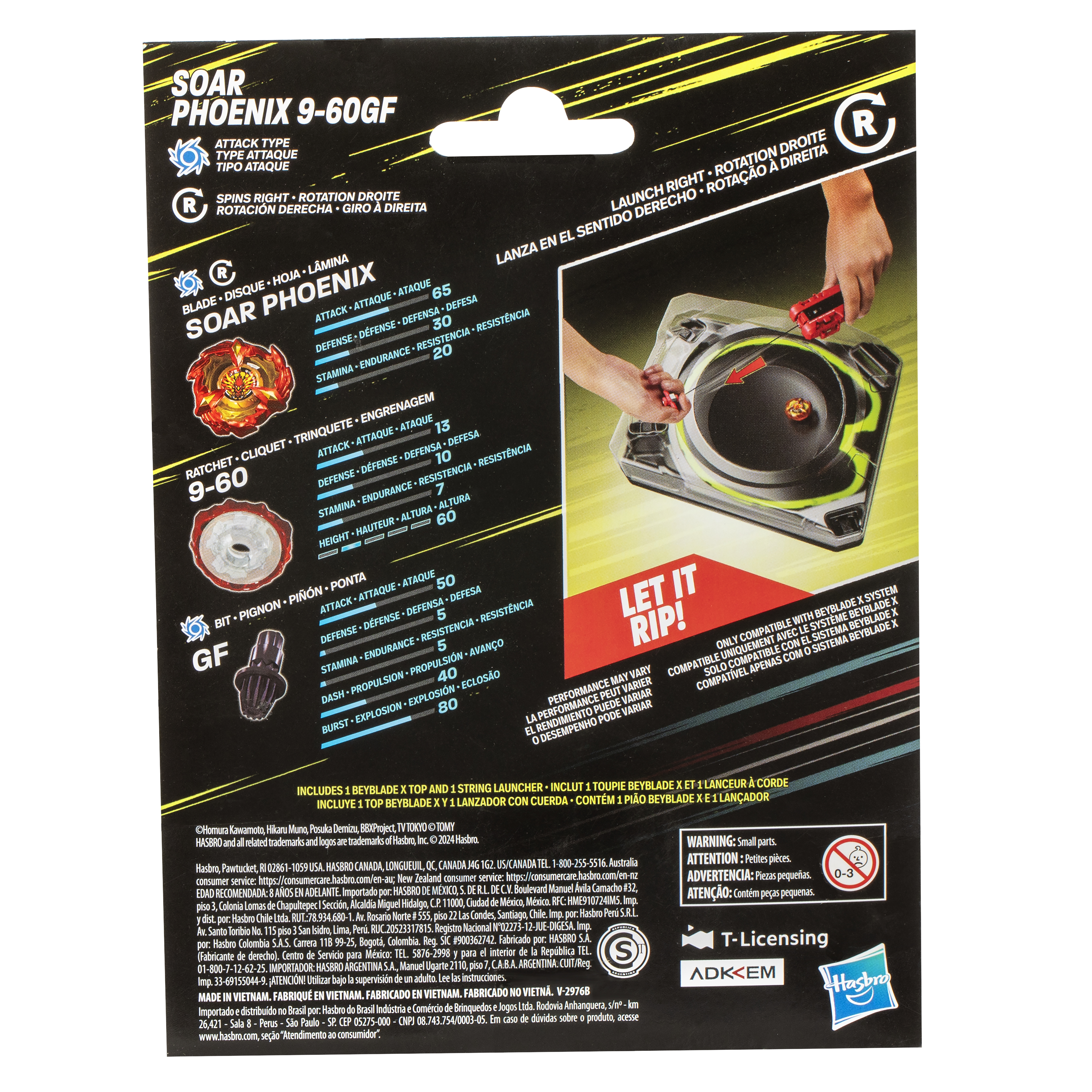 Beyblade X, Deluxe Launcher and Top, set di lanciatore a corda deluxe