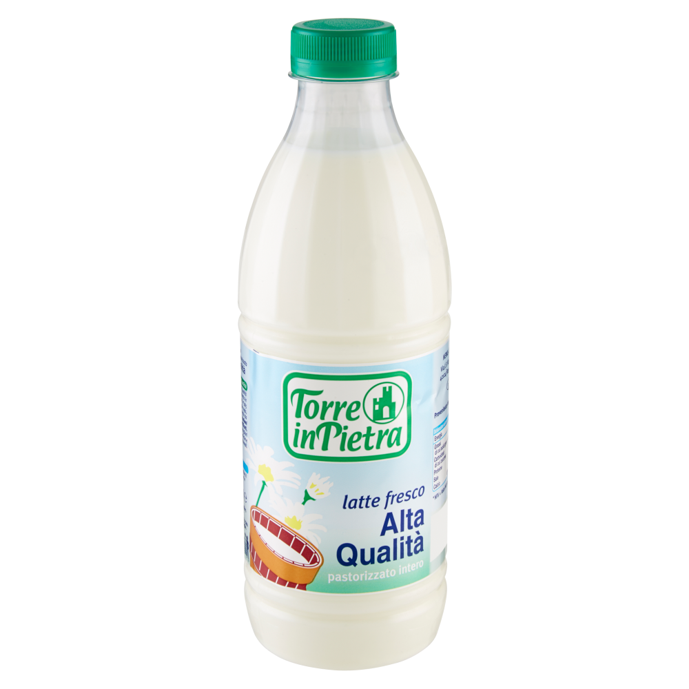 Torre in Pietra Latte fresco Alta Qualit&agrave; pastorizzato intero 1000 ml