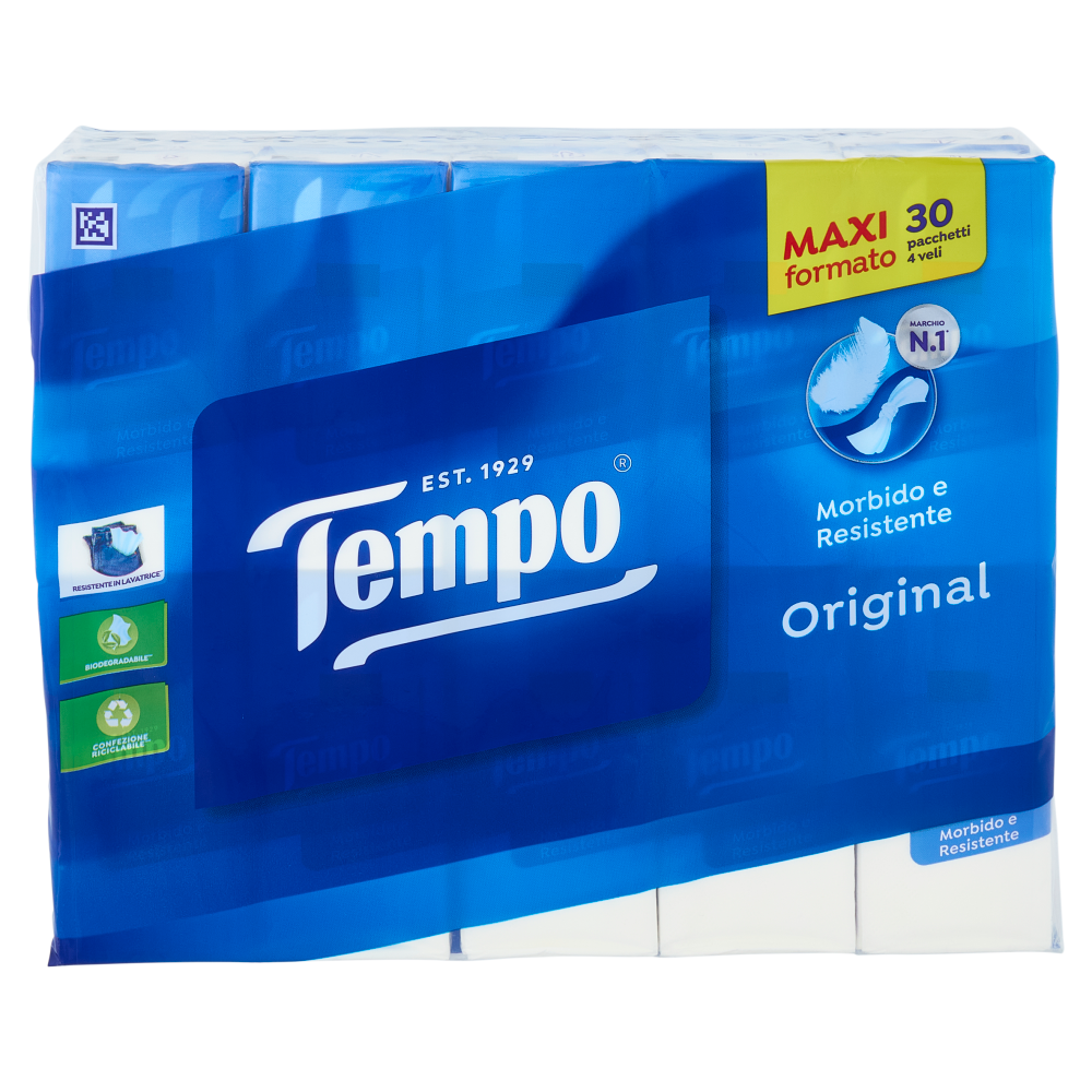 Tempo Original Fazzoletti 4 veli 30 pz