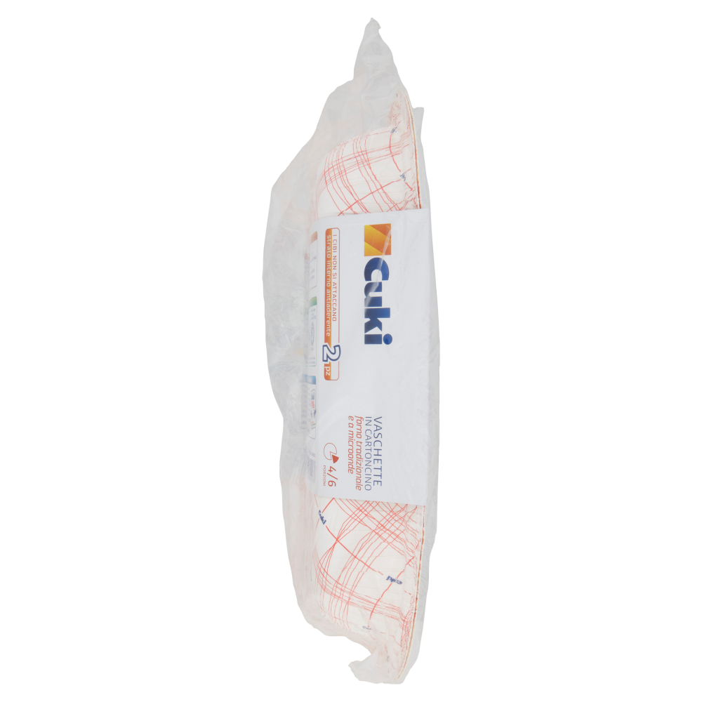 Cuki Cuoce Vaschette in Cartoncino 4/6 Porzioni 2 pz