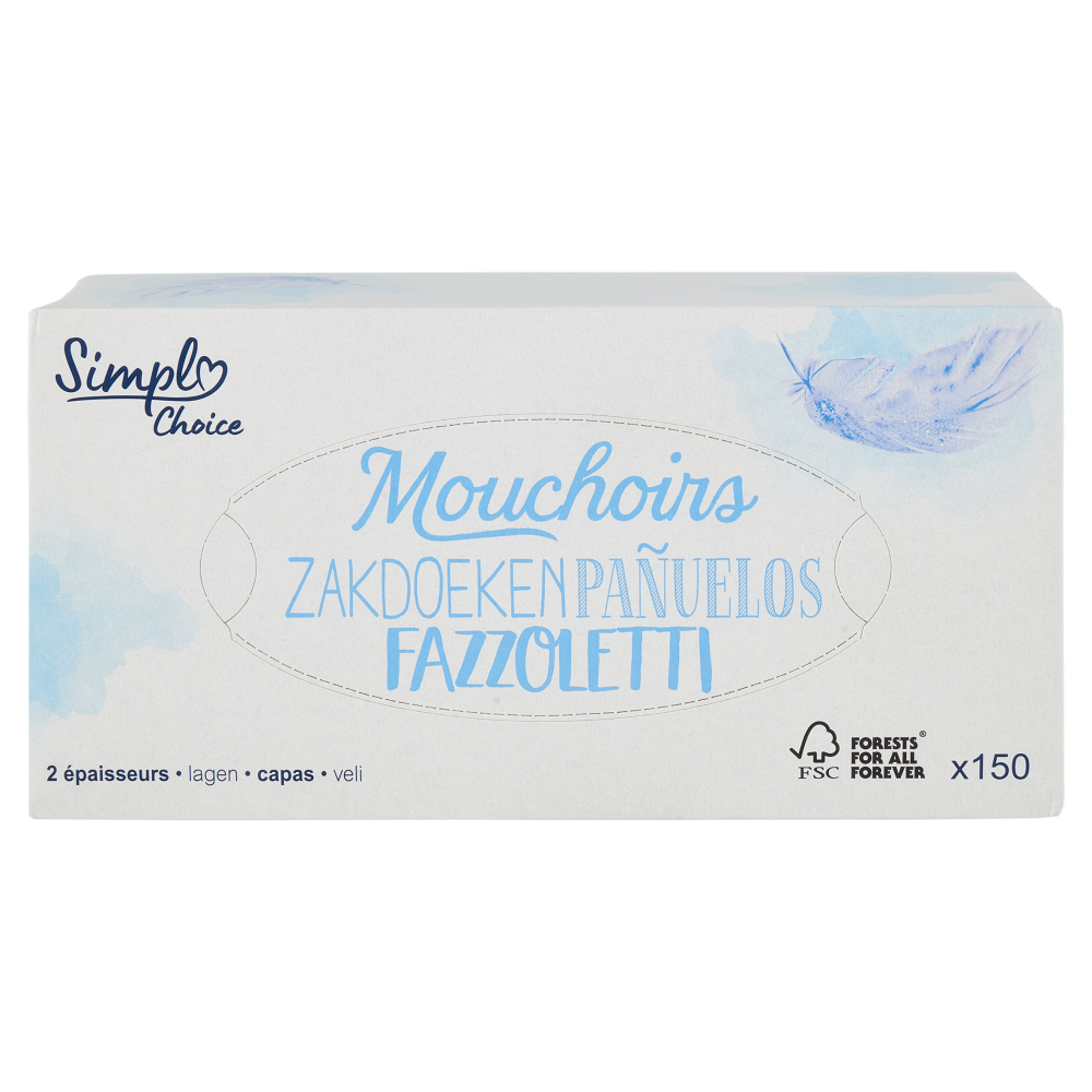 Simpl Choice Fazzoletti 150 pz