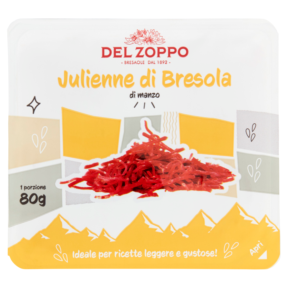 Del Zoppo Julienne di Bresola di manzo 80 g