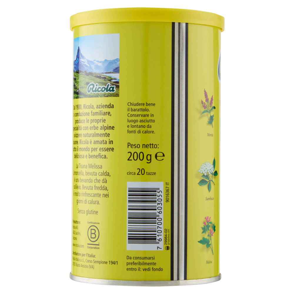 Ricola Melissa Limoncella 200 g