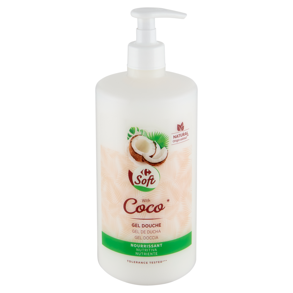 Carrefour Soft with Coco* Gel Doccia 750 ml